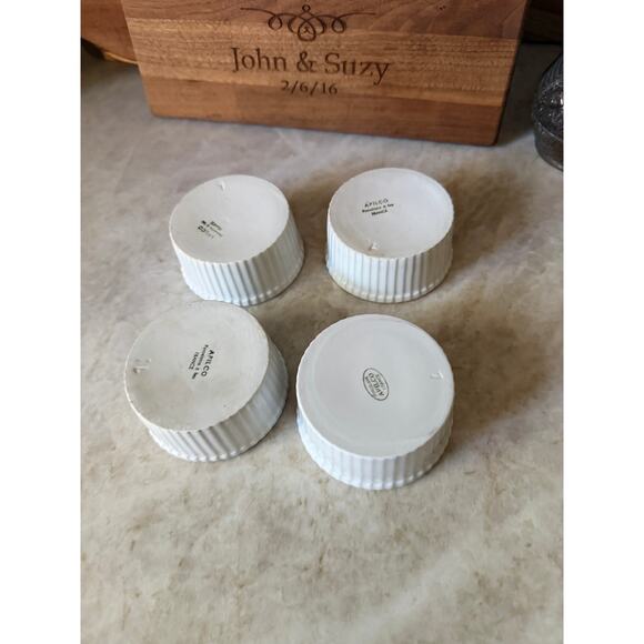 Apilco France set of 3 porcelain ramekins 3-1/4” - Picture 6 of 10